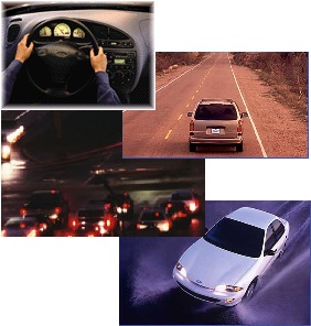Ford Fiesta 1999 (tablero), Chevrolet Venture 1999 (vista posterior), Chevrolet Cavalier 1999