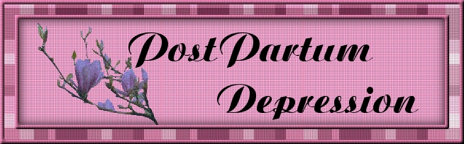 Welcome to my PostPartum Depression pages.