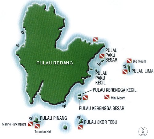 map of redang
