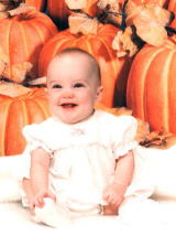 Me at six months w/pumpkins