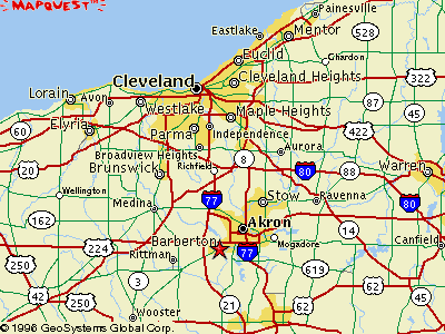 Northeast Ohio Map With Cities