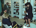 Model exhibits to attendees