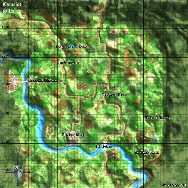 Knights of Albion Zone Maps