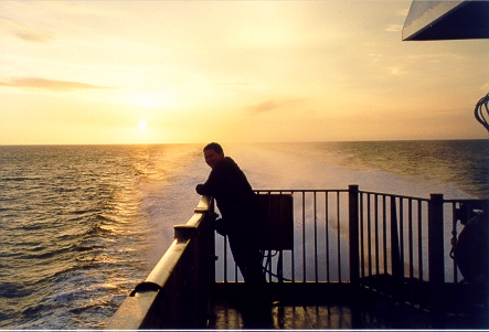 on the ferry to Wales from Ireland