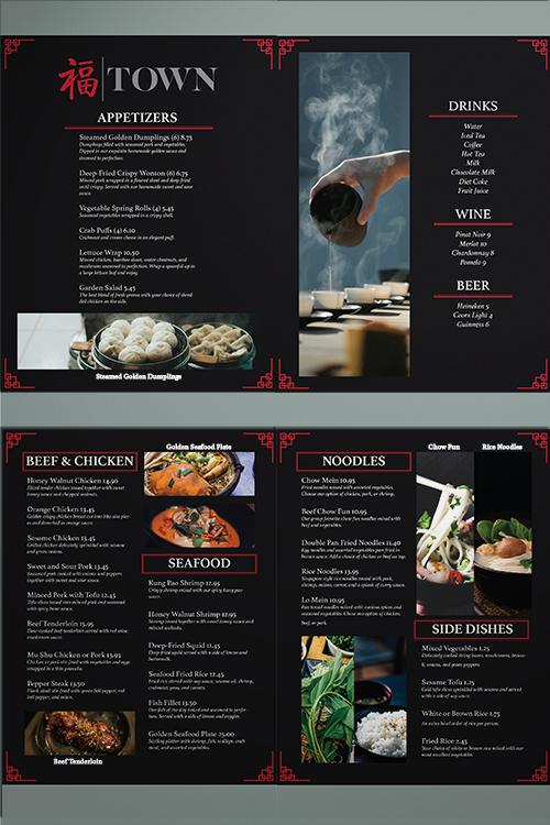 TOWN menu