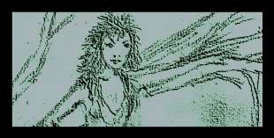 pencil sketch - colorized