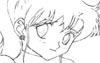 I drew this Mako-chan pic using the grid method . . . you might be able to see some of the grid still u_u;;