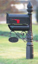 post with newspaper slot