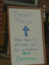 Christmas Basket Sign