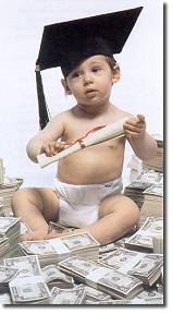 Baby with Diploma