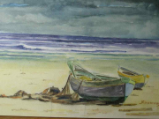 Boat on the sand