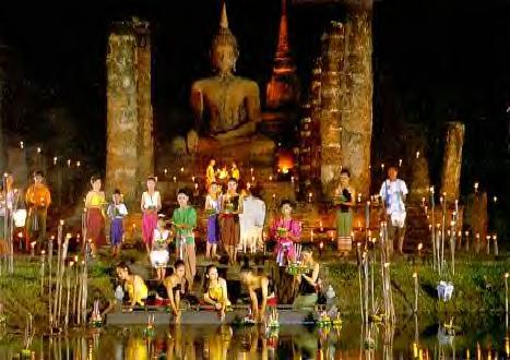 [Buddhist religious festival known as Loy Krathong]