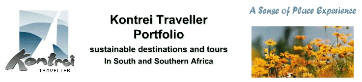 Kontrei Traveller Portfolio of Sustainable destinations and tours In Paarl and in South Africa.