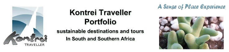 Kontrei Traveller Portfolio of Sustainable destinations and tours In Paarl and in South Africa.
