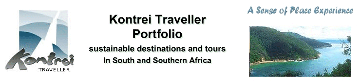 Kontrei Traveller Portfolio of Sustainable destinations and tours In Paarl and in South Africa.
