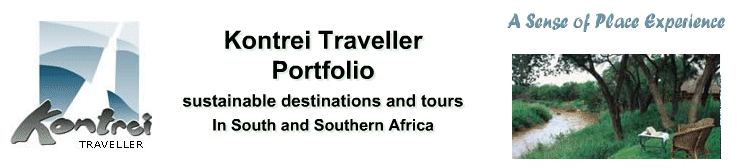 Kontrei Traveller Portfolio of Sustainable destinations and tours In Paarl and in South Africa.