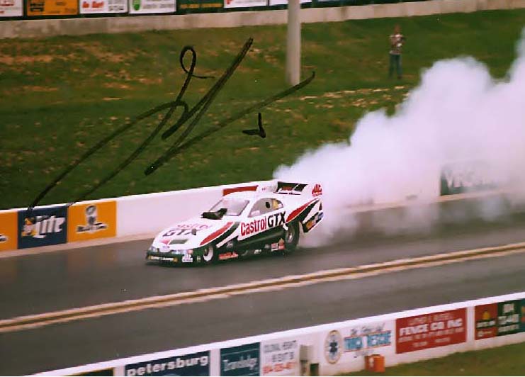 John Force burnout(autographed)