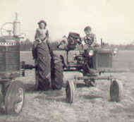 None of my father's children followed in his footsteps as a farmer/fisherman...but Irene did marry a farmer!