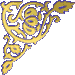 Gold-leaf, left-top corner