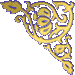 Gold-leaf, right-top corner