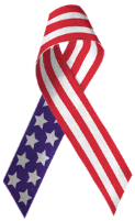 Memorial ribbon created for the WTC Disaster of 9/11/01