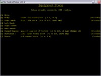 Equipment list