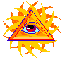 cosmic eye in triangle as music link