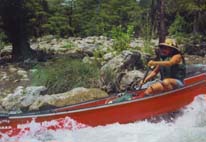 cruisin' clutter rapid in my canoe