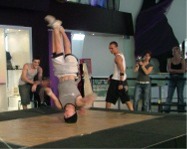 Dranxz drilling out of a headspin at the National Museum of Australia