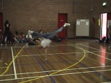 Hyiku's L-kicks in training at school