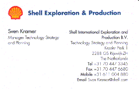 Sven's old business card