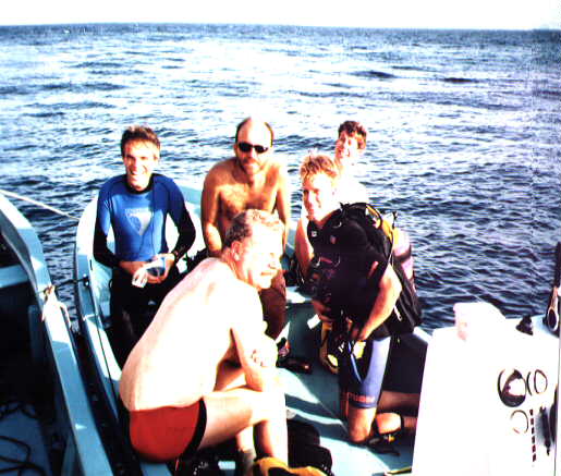 Rigging up our kit on board of the RAHSAC boat