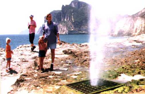 Blow hole in action