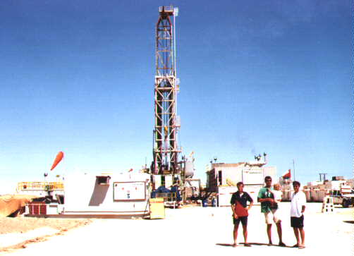 Our resting place for the night on Rig 53 in the Thulaylat field