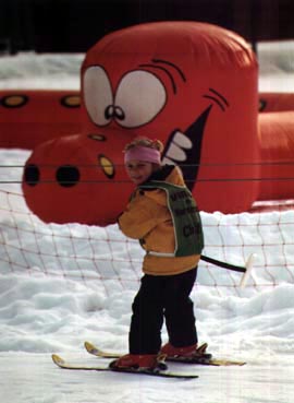 Met de skilift van Les Marmottes naar boven