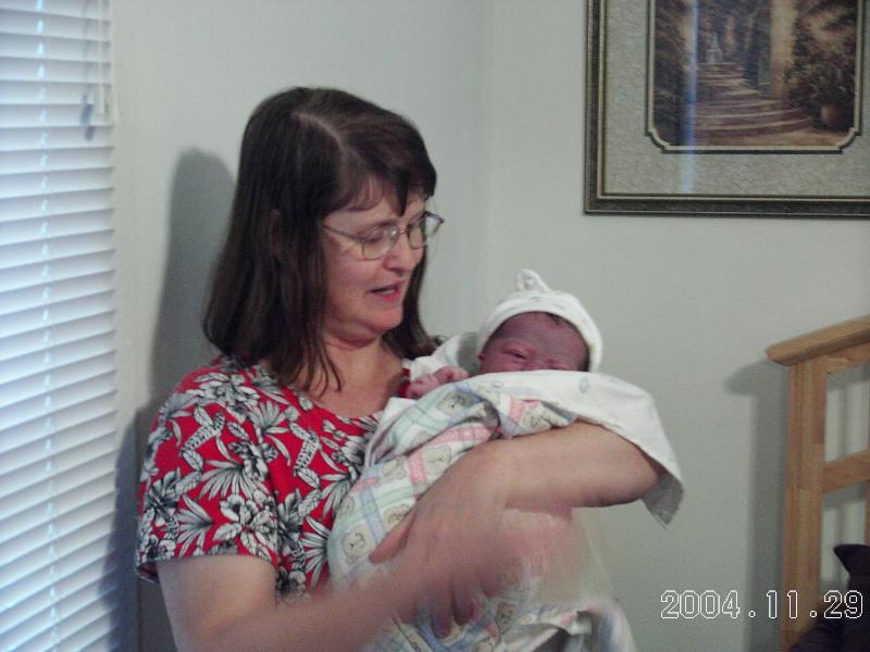 Trey with Grandma Cobb