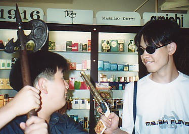 Jae and Tim in a Battle Royale moment