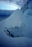 Snow and ice formations.