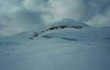 Clouds over the summit.