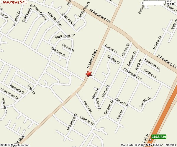 Map of Mandarin House