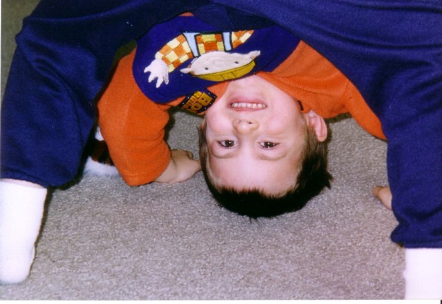 Upside down