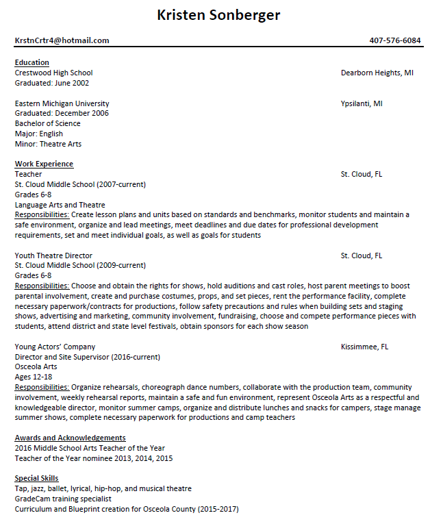 resume