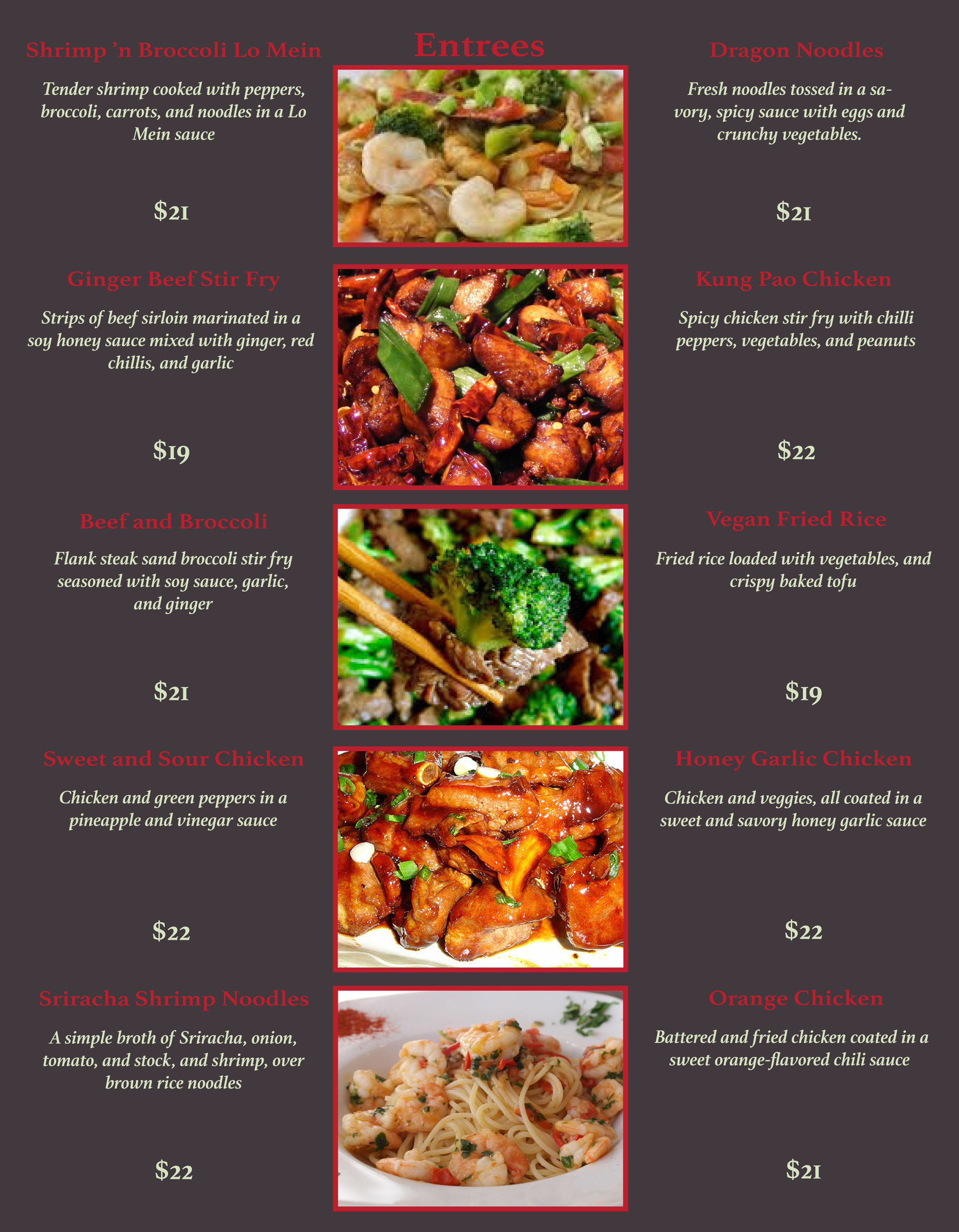Entrees