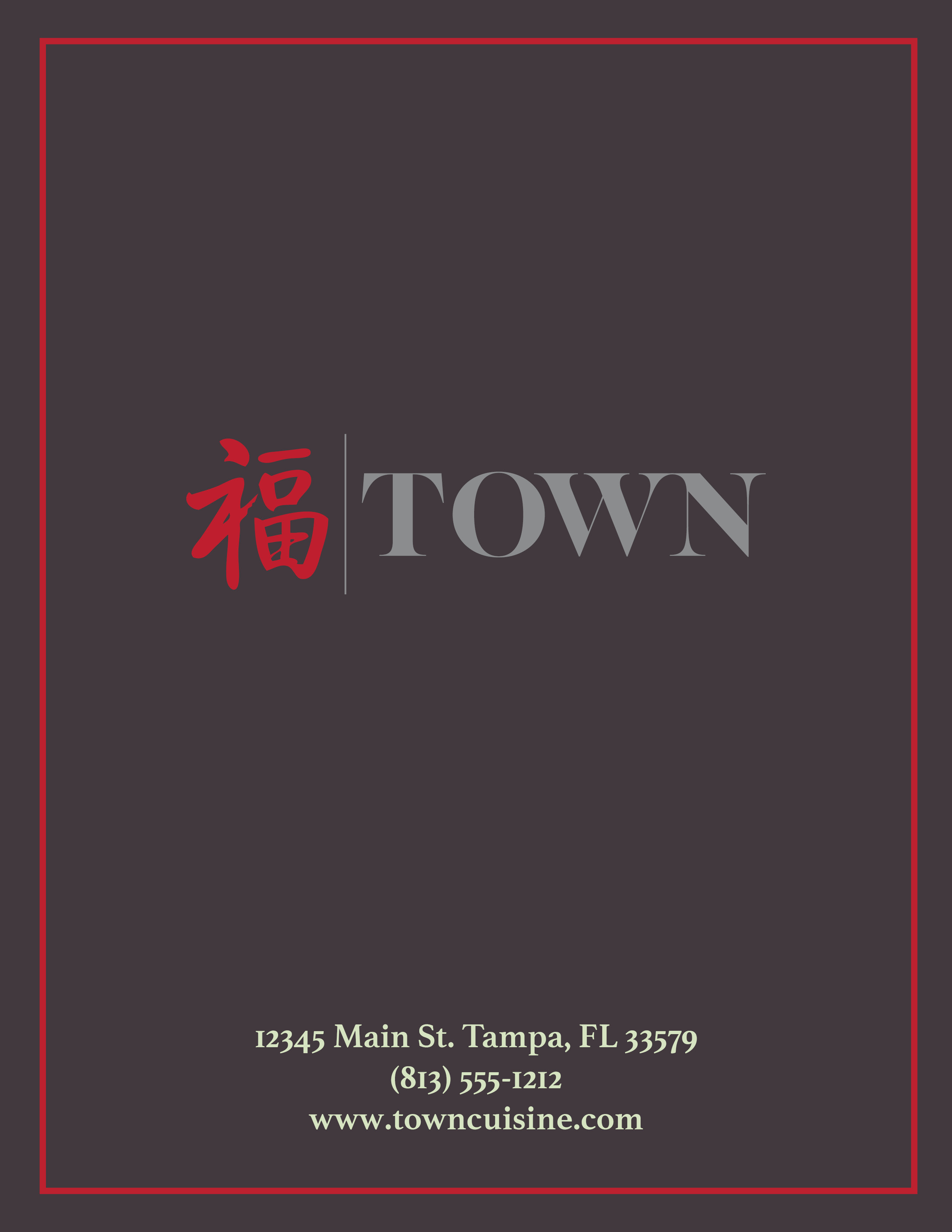 Menu Cover