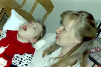Veera and Kristina (that's me, her mother)