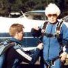 Mary about to jump out of a perfectly serviceable aircraft.