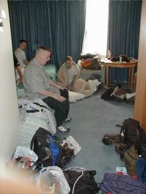 waking up in the refugee camp