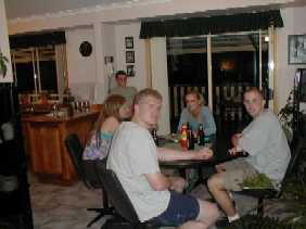 hanging out at Sarah's house