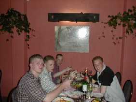 toasting to good times and good friends