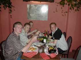 toasting to good times and good friends